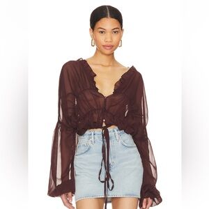 SNDYS x Revolve Bali Top in Brown